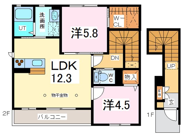 ローエル今宿Ⅱの物件間取画像